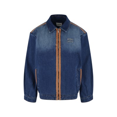 미우미우 클로저 데님 자켓 