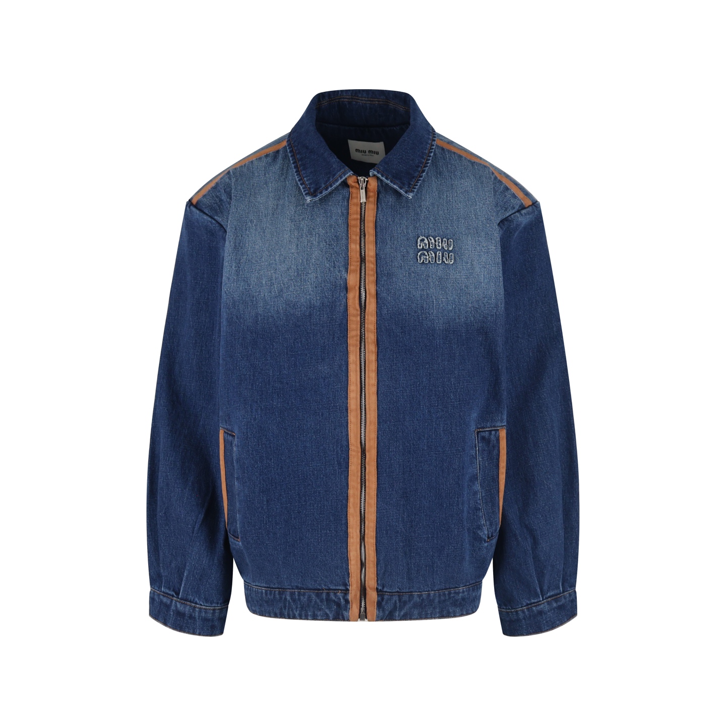 미우미우 클로저 데님 자켓 