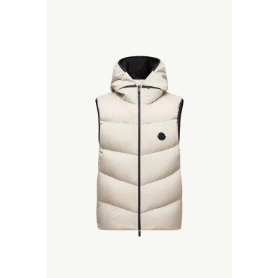 몽클 다운 패스트 조끼 아이보리
