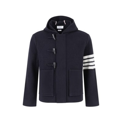 톰브라운 울 후드 가디건 더블 자켓