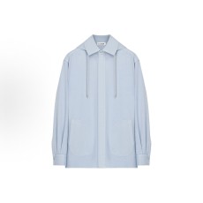 로에베 후드 오버 셔츠 블루