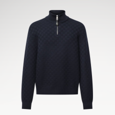 루이비통 하프 집업 네이비