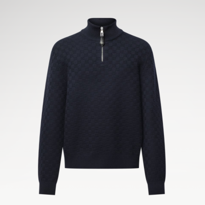 루이비통 하프 집업 네이비