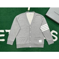 톰브라운 4바 스트라이프 가디건 그레이