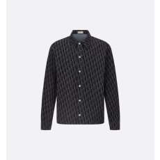 디올 오블리크 코튼 블렌드 오버셔츠