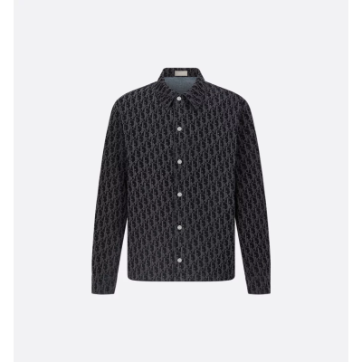 디올 오블리크 코튼 블렌드 오버셔츠