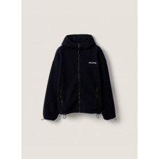 미우미우 자수 지퍼 후드 후리스 자켓