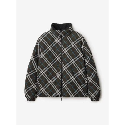 버버리 리버시블 체크 나일론 패딩