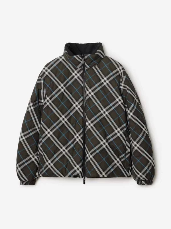버버리 리버시블 체크 나일론 패딩