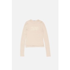 아크네 긴소매 레이어드 티셔츠 베이지