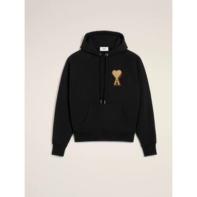 아미 후드 티셔츠 블랙 