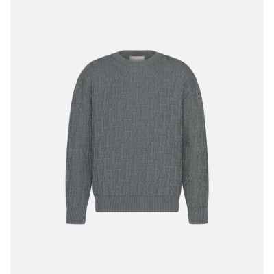 디올 오블리크 니트 그레이 