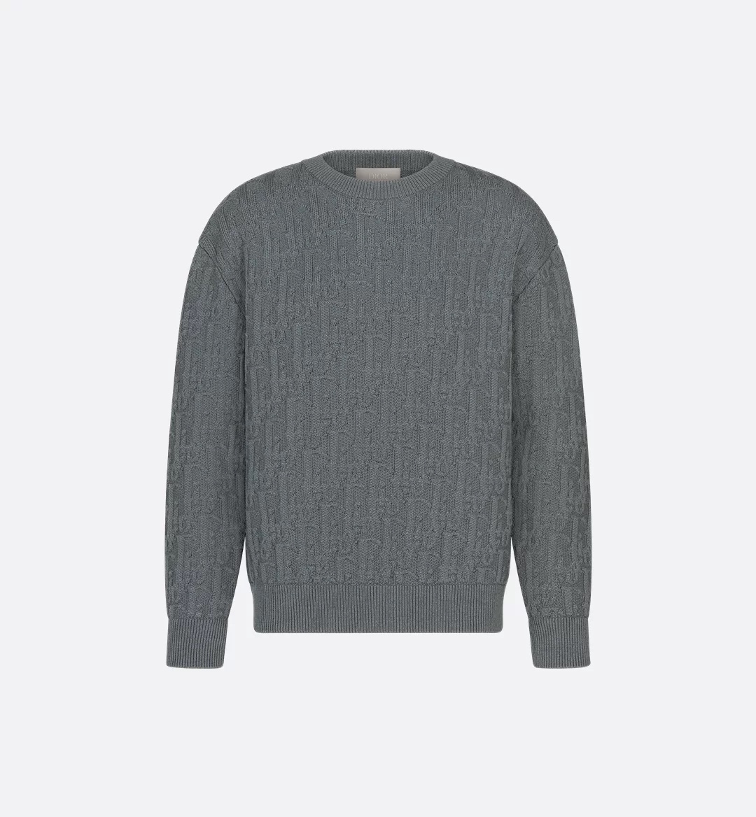 디올 오블리크 니트 그레이 