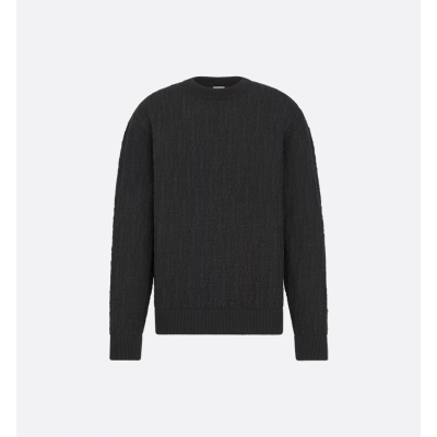 디올 오블리크 니트 블랙 