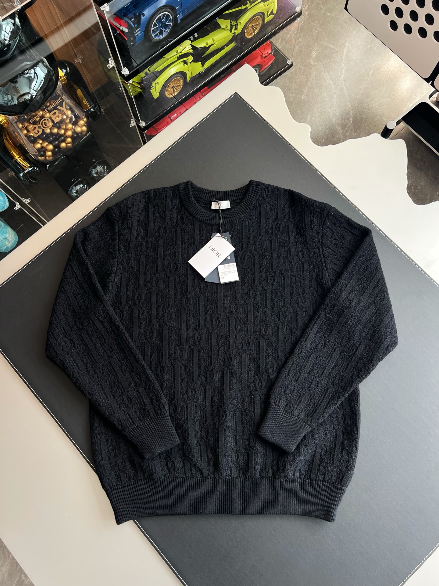 디올 오블리크 스웨터 블랙