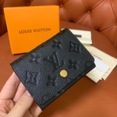 루이비통 비즈니스 카드 홀더 모노그램 엠보스 레더 블랙 M58456 10.5*8