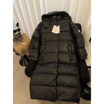 몽클레어 까베타즈 후드 롱 다운 자켓 블랙