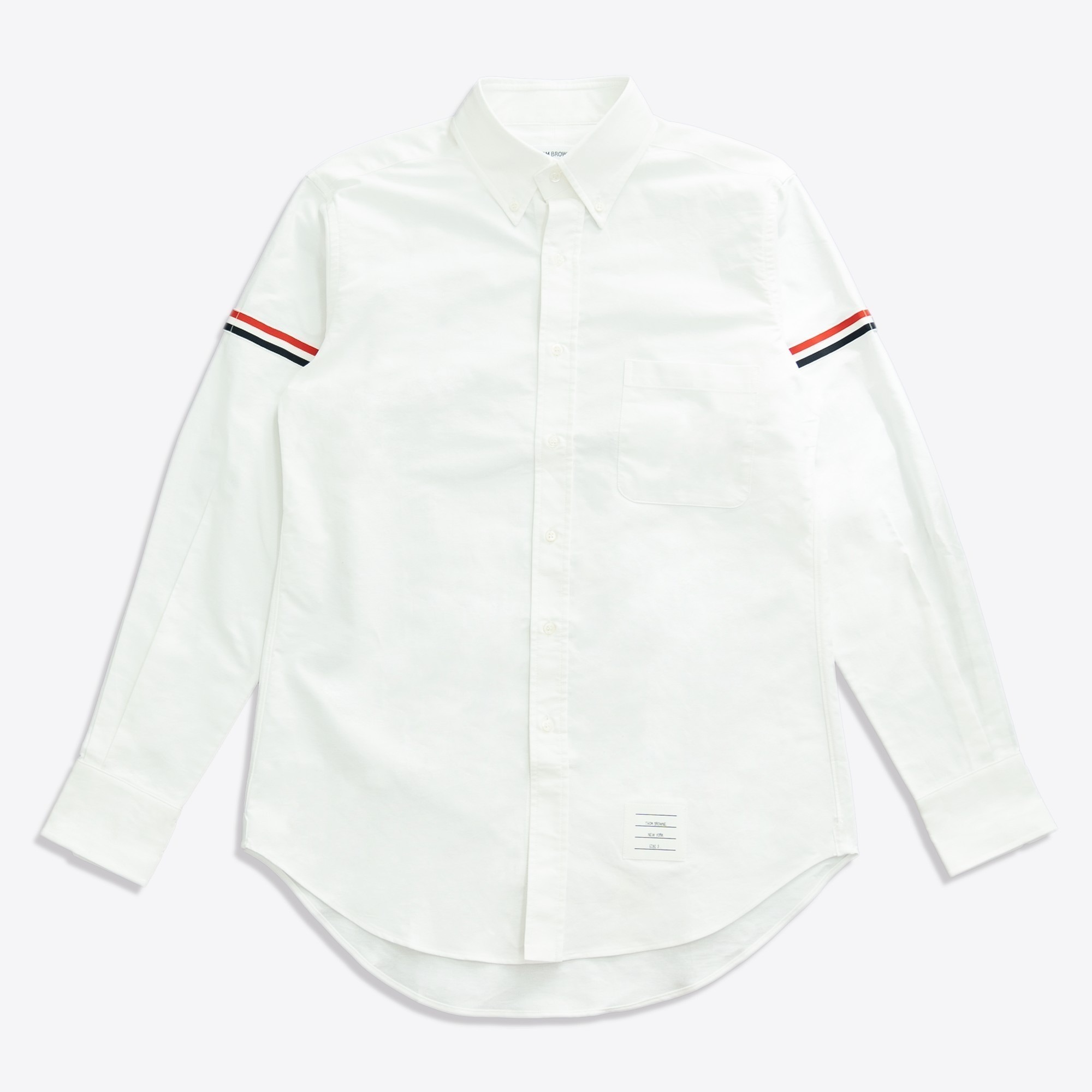 톰브라운 암밴드 셔츠 화이트