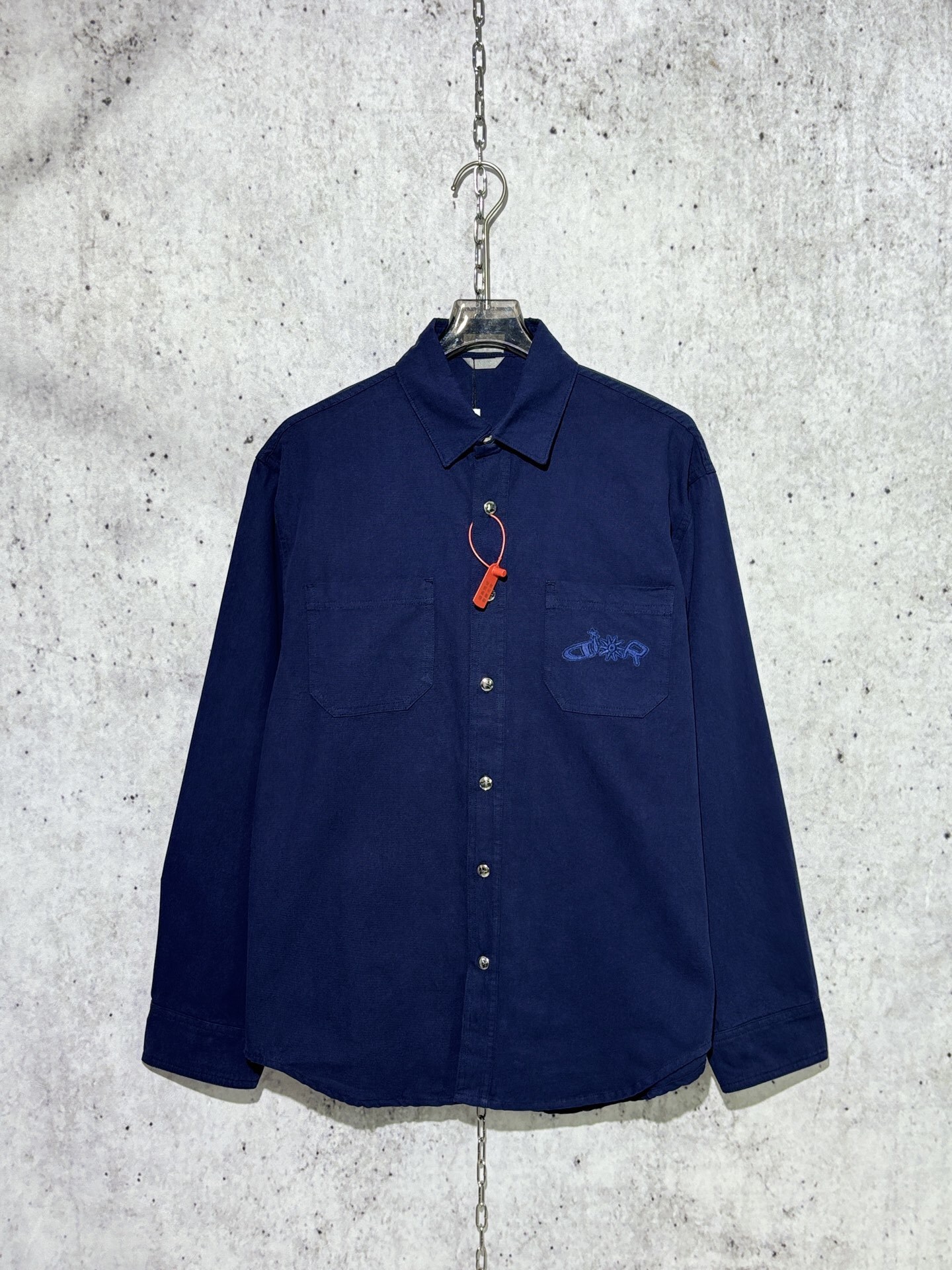 디올 해밀턴 포켓 셔츠 남방 블루