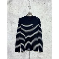 프라다 스트라이트 긴팔 니트 네이비