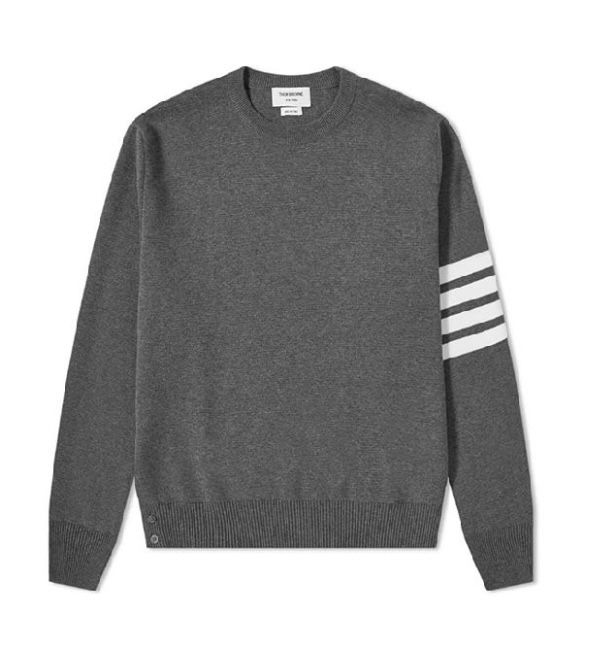 톰브라운 밀라노 스티치 니트 그레이
