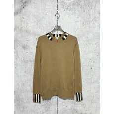 버버리 체크 울 캐시미어 니트 베이지