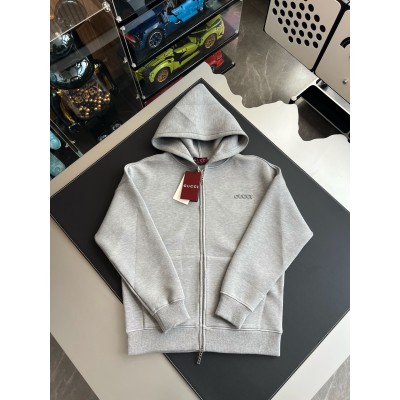 구찌 비스코스 저지 후드 집업