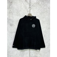 크롬하츠 플리스 후드 블랙