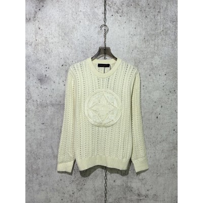 루이비통 케이블 크루넥 니트 화이트