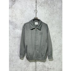 미우미우  체크 후드 자켓 그레이