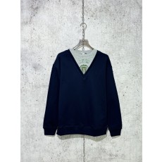 로에베 코튼 스웨트 셔츠 네이비