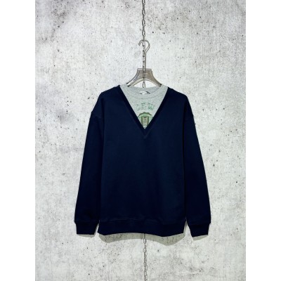 로에베 코튼 스웨트 셔츠 네이비