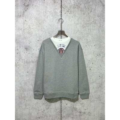 로에베 코튼 스웨트 셔츠 그레이