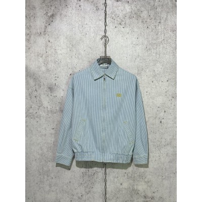 미우미우 자수 스트라이프 데님 자켓