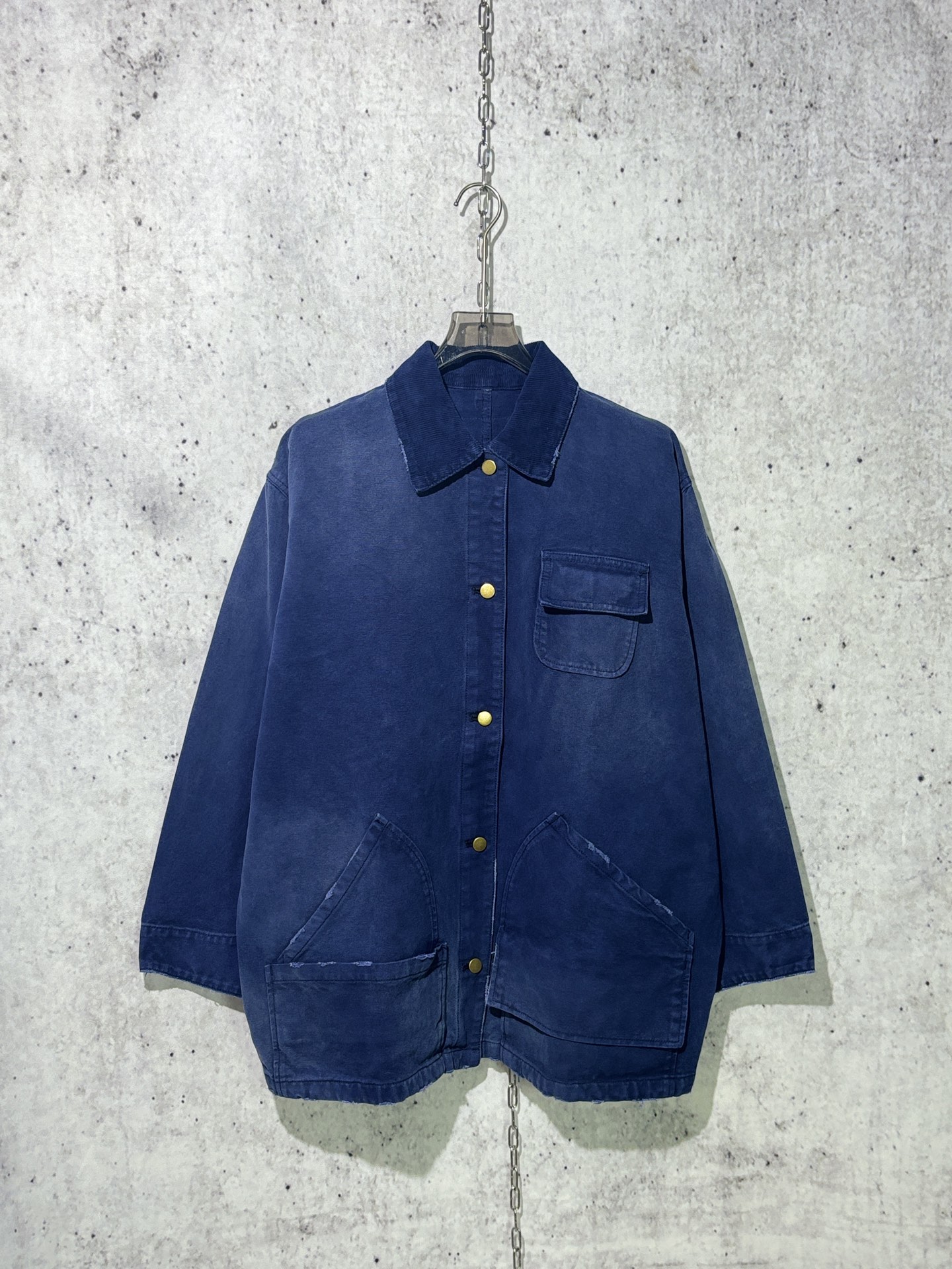 프라다 캔버스 자켓 네이비