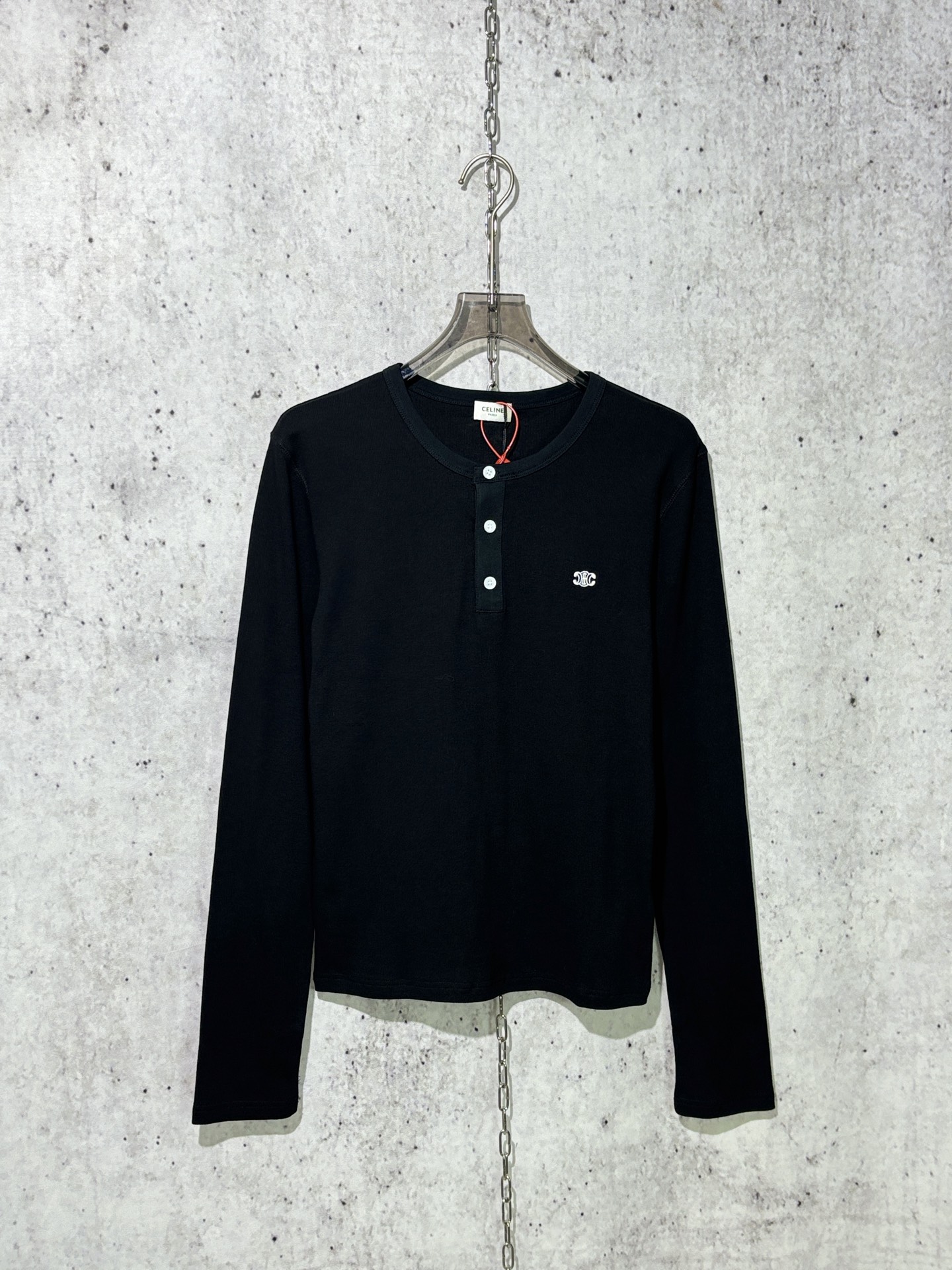 셀린느 트리옹프 3버튼 롱슬리브 블랙