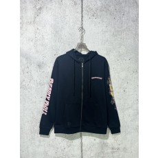 크롬하츠 데들리돌 후드 집업 블랙