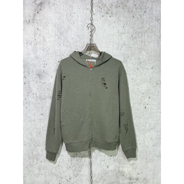 아크네 멜란지 후드 지퍼