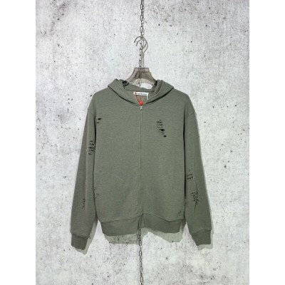 아크네 멜란지 후드 지퍼