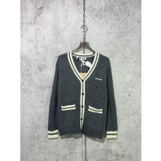 미우미우 울 캐시미어 가디건  그레이