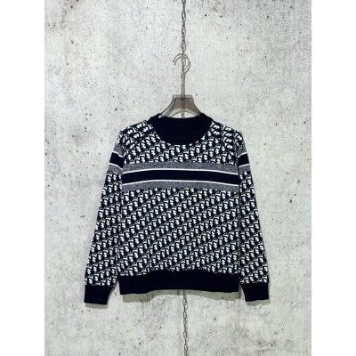 디올 오블리크 리버서블 니트