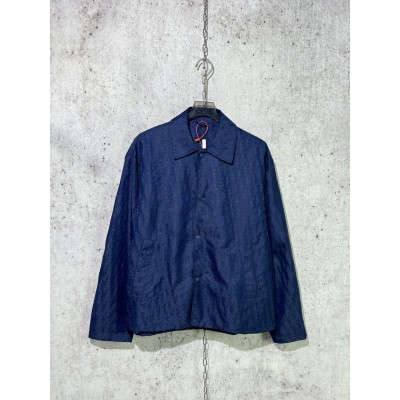 디올 오블리크 캐주얼 블루종 자켓