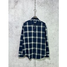 아크네 버튼업 셔츠 네이비