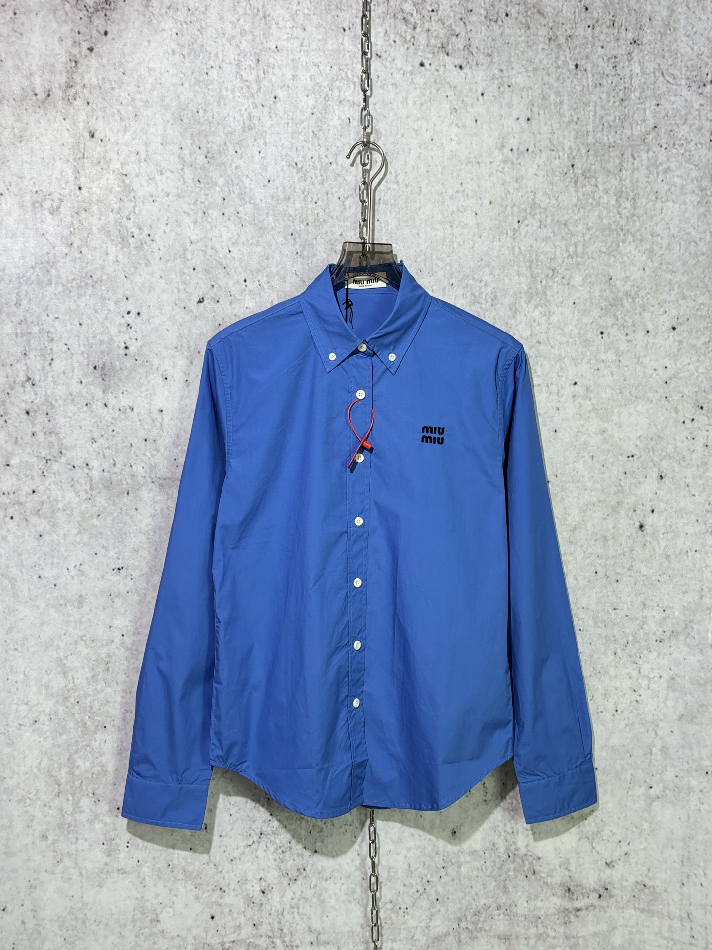 미우미우 포플린 셔츠 블루