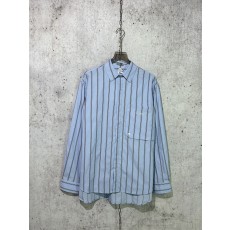 디올 스트라이프 긴팔 셔츠 블루