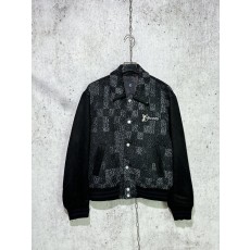 루이비통 믹스 레더 바시티 블루종 자켓