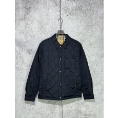 버버리 리버시블 퀼팅 나일론 오버 셔츠 블랙