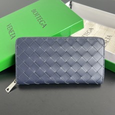 보테가 베네타 인트레치아토 어라운드 장지갑 블루 19*10*2