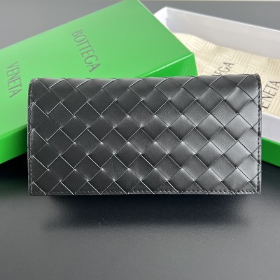 보테가 베네타 인트레치아토 장지갑 블랙&블랙 749438 19*9.5