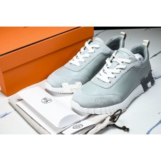 에르메스 바운싱 스니커즈 고트스킨 스웨이드 그레이